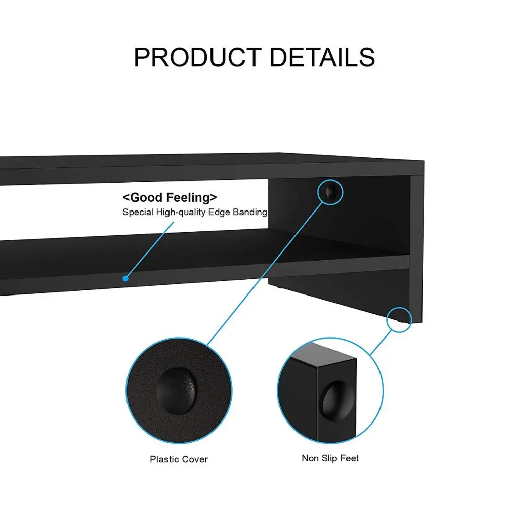 desktop computer table design Bamboo Wooden Laptop Stand Desk