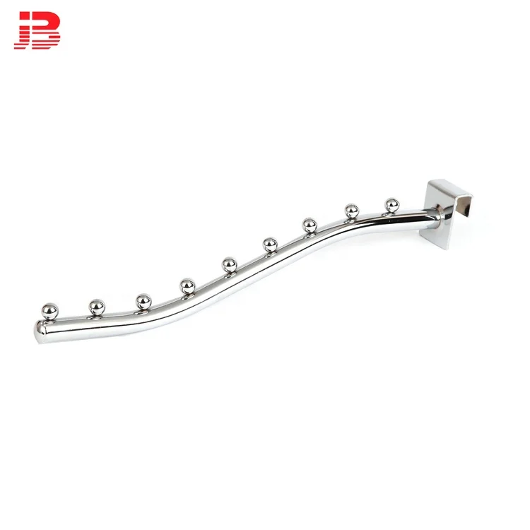 Crossbar  D19 mm tube 9beads bent  350 mm clothes display hook