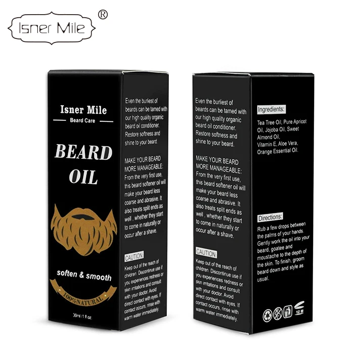 Isner Mile Beard Oil Moustache Growth Natural Softener Grooming Moisturizer Essential oil for men 30ml