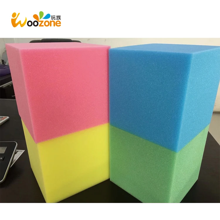 Cheap foam pit blocks high density sponge cube for trampoline park
