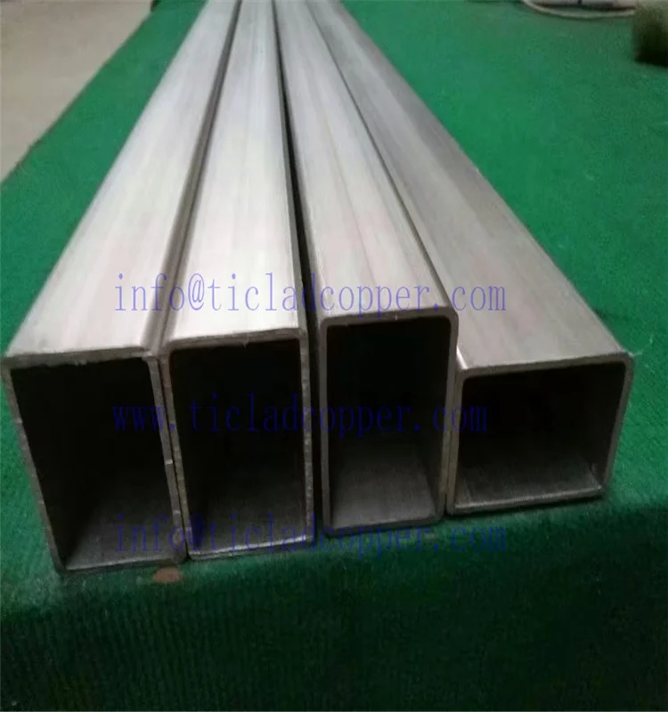 ASTM B338 Gr2 rectangular Titanium Tube / square titanium pipe