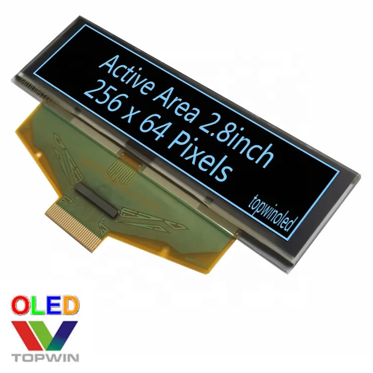 2,8 '2,8 дюйма 2,8 256x64 30 pin желтый oled дисплей UG-5664ASYDF01 с I2C SPI параллельный интерфейс SSD1322