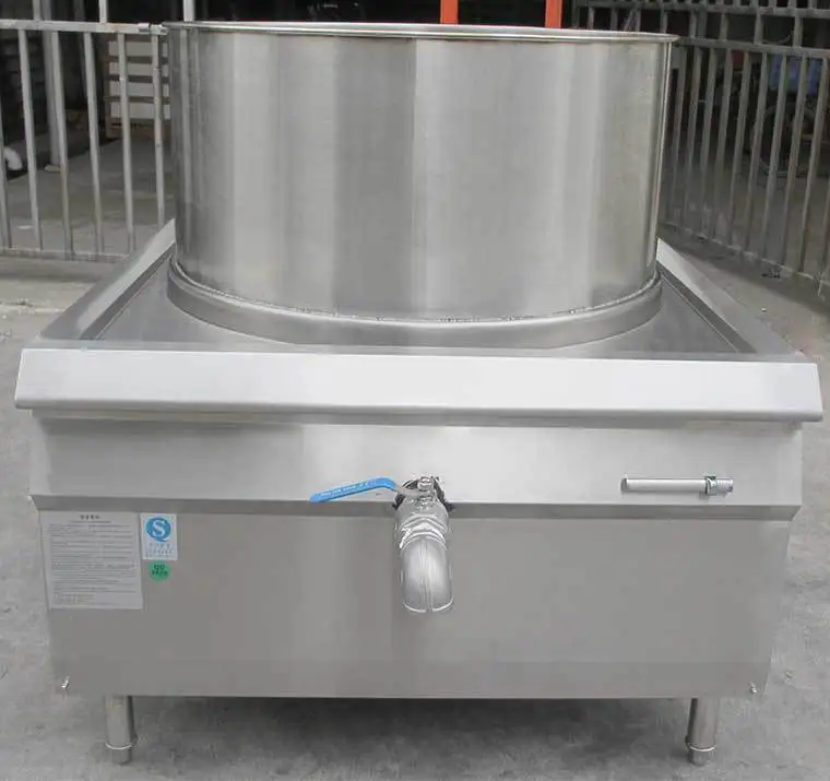 Induction stainless steel Powerful soup porridge cooker with 230L capacity