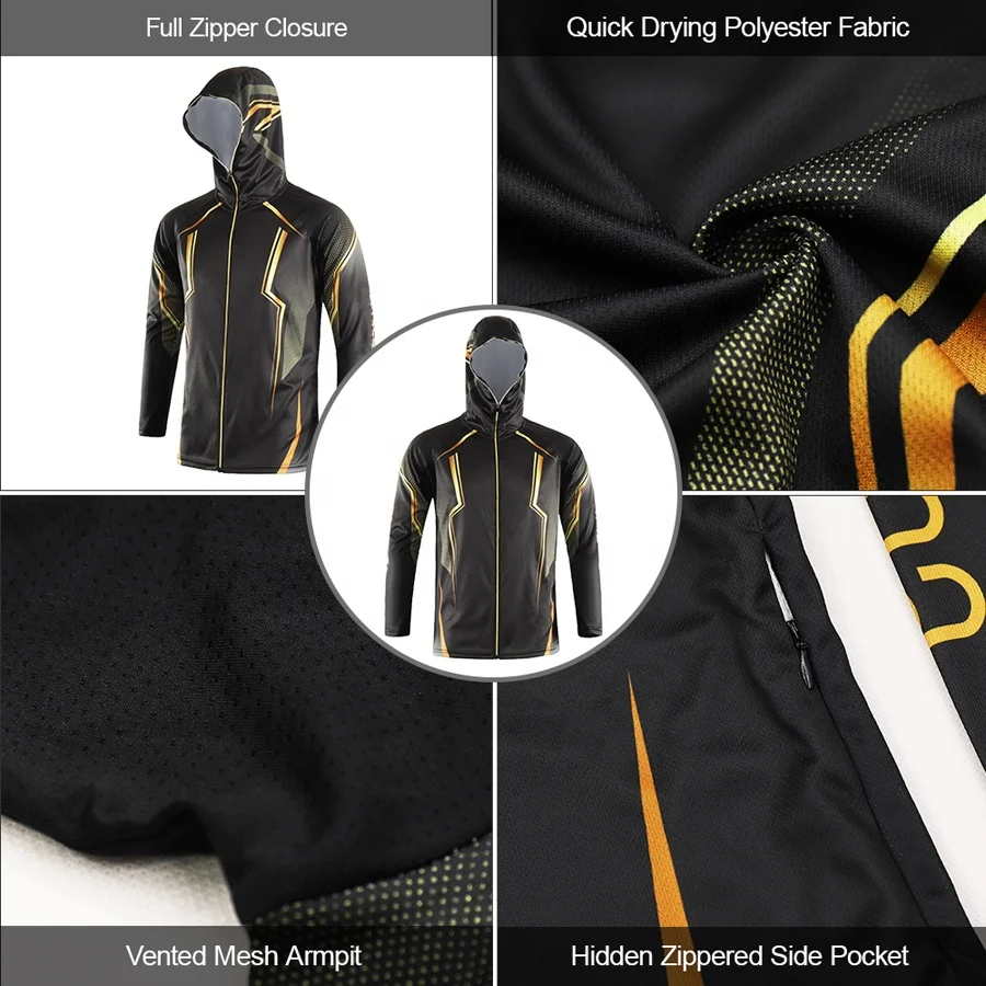 Футболка для рыбалки на заказ, одежда для рыбалки, спортивные топы, мужская и женская футболка с капюшоном и длинным рукавом для рыбалки