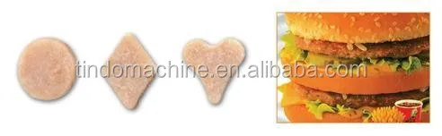 
automatic chicken hamburger meat patty making machine for sale 