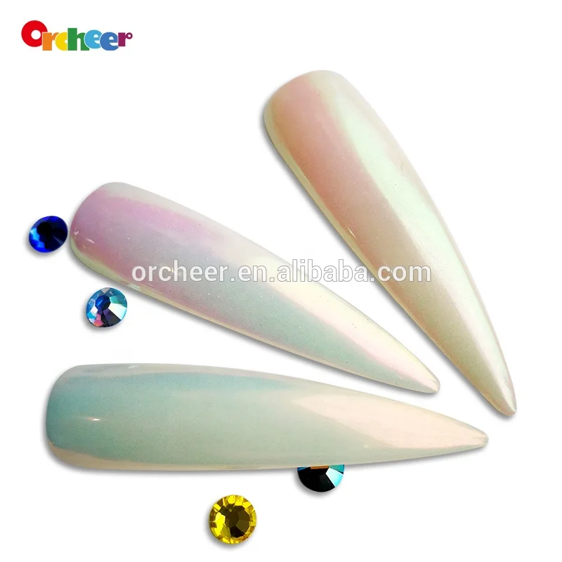 Color shift Aurora pigment, chrome mirror effect Rainbow neon Pigment for nail polish