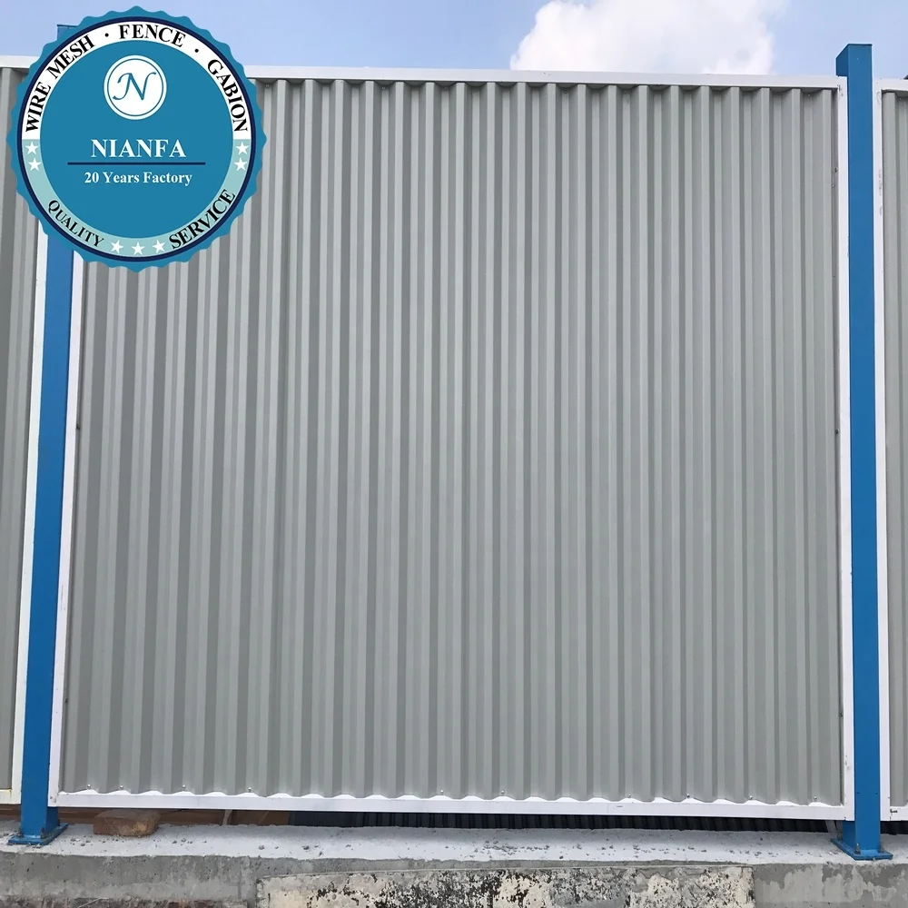 2022 новый дизайн забор из гофрированной стали/забор металлической кровельной панели (завод в Гуанчжоу)