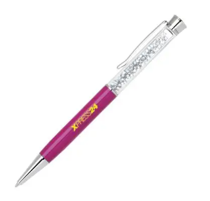 Custom crystal metal pen promotional cheap jewelled crystal bling pen