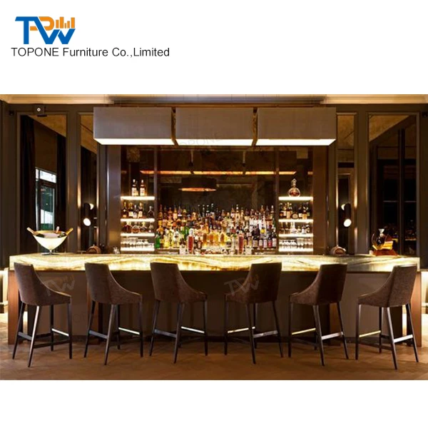 Modern Marble mcdonald Restaurant bar counter Design