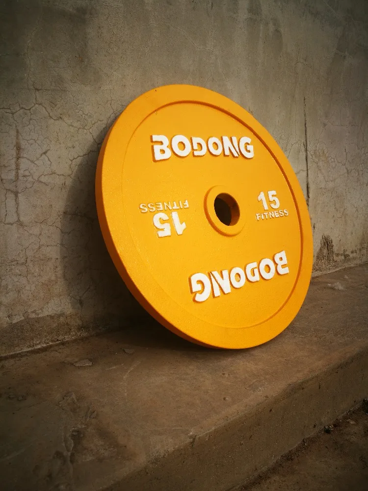 High Quality Durable Competitive Cast Iron Baking Barbell Weight Lifting Plates