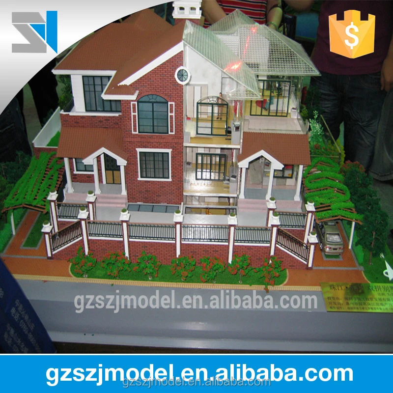 Индивидуальная модель дома для виллы, архитектурная 3d-машина для недвижимости