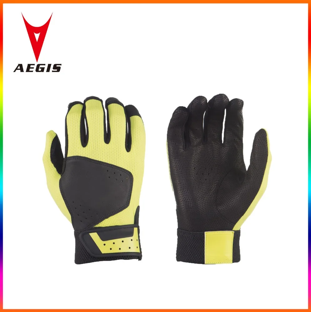 Cheap Flexible baseball Batting Gloves for bat grips superior grip