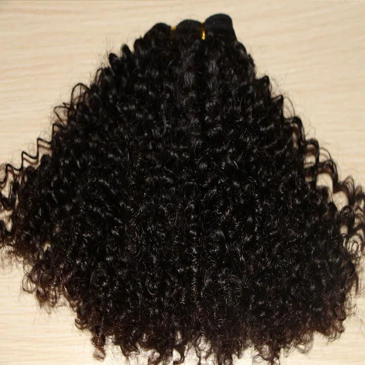 Malaysian virgin afor kinky curly bulk human hair weaving wholesale in south africa