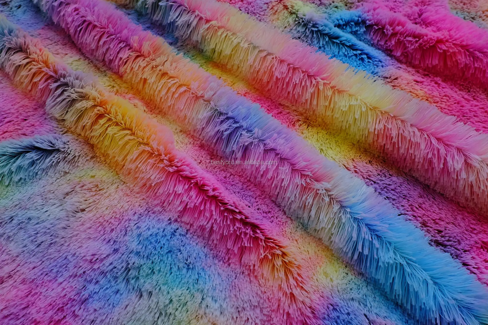 Окрашенная вручную плюшевая ткань