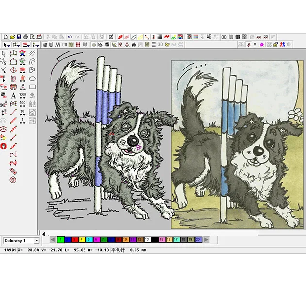 
Senior Designer Fast High-quality Machine Embroidery Digitizing Custom Any Designs Logo Patch Hot-sale Hook And Loop Design 