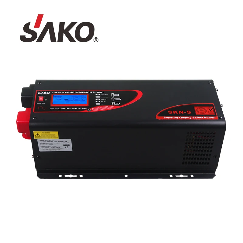 SAKO домашние инверторы Упс 5KW 48V Высокое качество Выход 230V производитель двойной 7 дней дома по ограничению на использование опасных материалов в производстве электрического и электронного оборудования Синусоидальная волна инвертирующий усилитель SKN