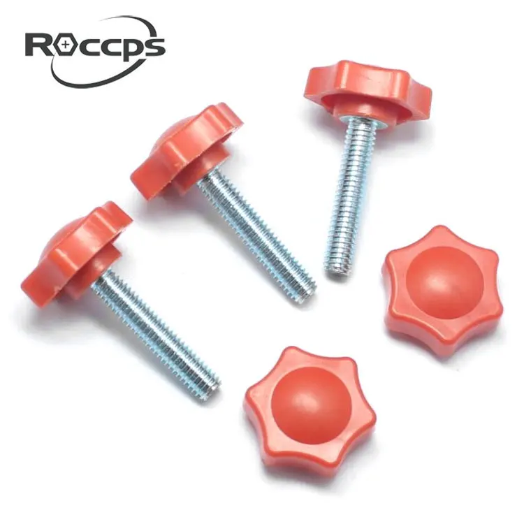 Plum Plastic Hand Tighten Screw