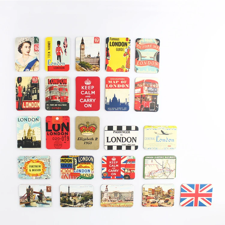 
Hot Selling UK England London Home Decoration Set Travel Tourist Souvenir Fridge Magnet 