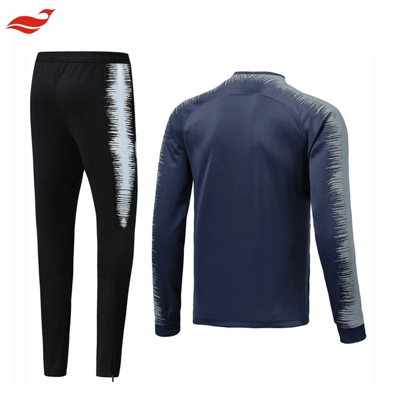 
Factory Price 100 % Polyester Soccer Training Suit Inter Soccer Tracksuit 
