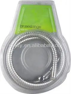 
double lock stainless steel flexible extension shower hose 