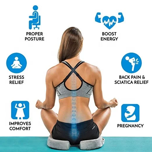 coccyx seat cushion cool gel memory foam large orthopedic tailbone pillow for sciatica back and tailbone pain relief car cushion