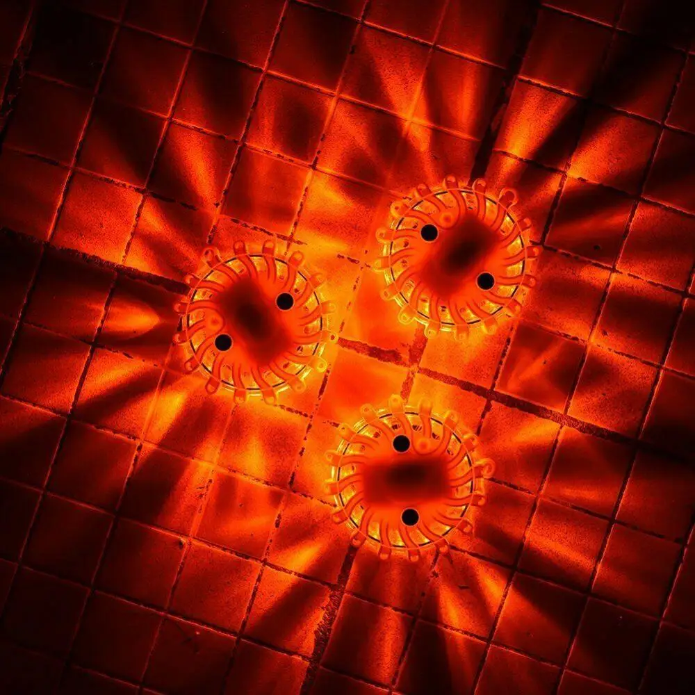 
Emergency LED Road Flare Traffic Beacon Light Security Warning Lamp Lantern Car Boat For Vehicles With Battery Operated 