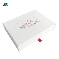 custom baby clothes packaging paper box ribbon closure