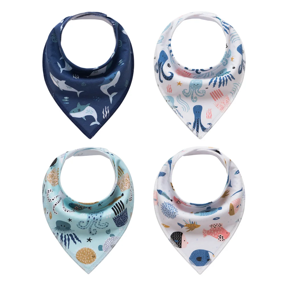 
2021 new arrival BSCI manufacturer baby teething organic drool bibs 