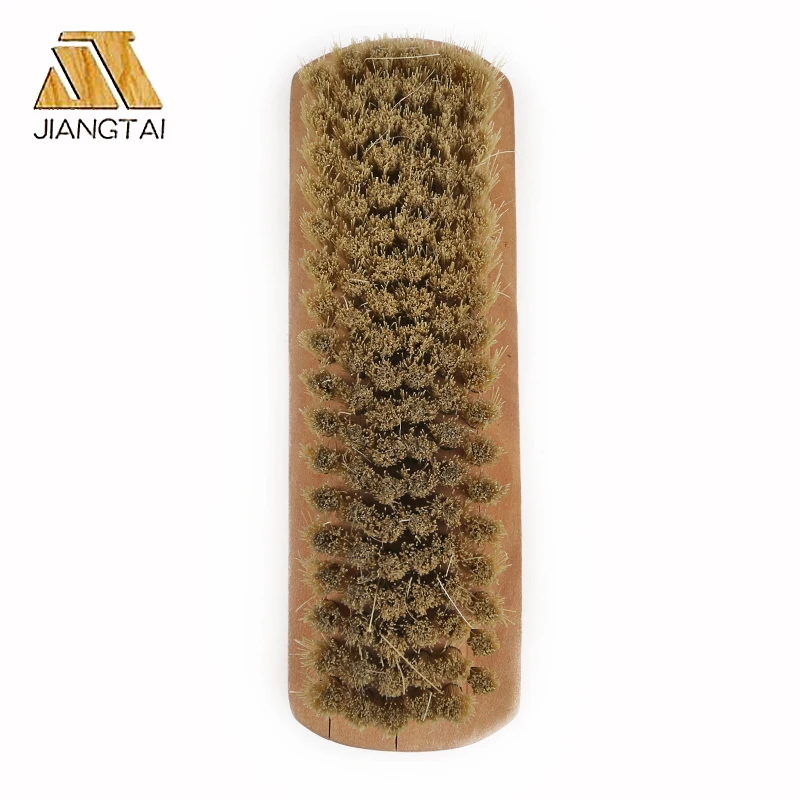 Various styles ho wooden shoe brush with pig hair bristles