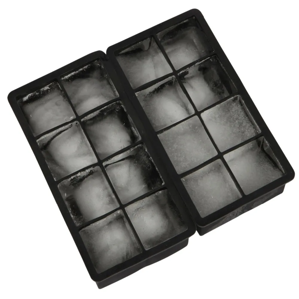 USSE пользовательский многоразовый и BPA бесплатно 8 полости силиконовый квадратный большой льда лоток