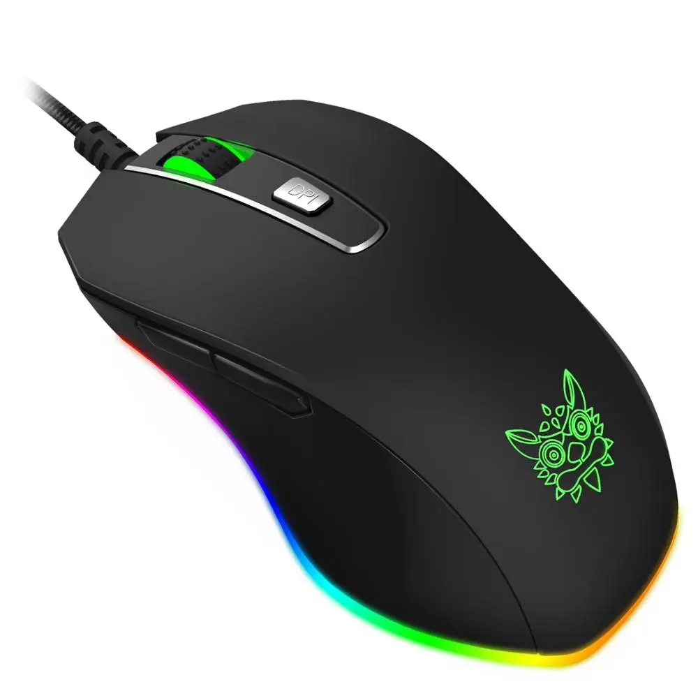 
ONIKUMA CW60 Pro Wired High Sensitivity Ergonomic Sweat-Resistant RGB Lighting Real 1000-6000 DPI Gaming Mouse 