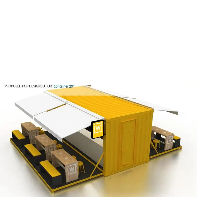 Hysun Beer bar modified shipping container and 8ft16ft20ft40ft custom coffee shop hot products 2022