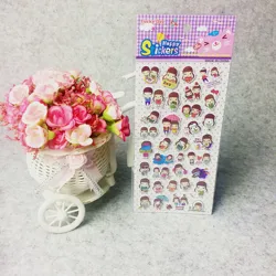 Custom design puffy sticker for kids cute 3D animal eva decorative stickers for kids made in China