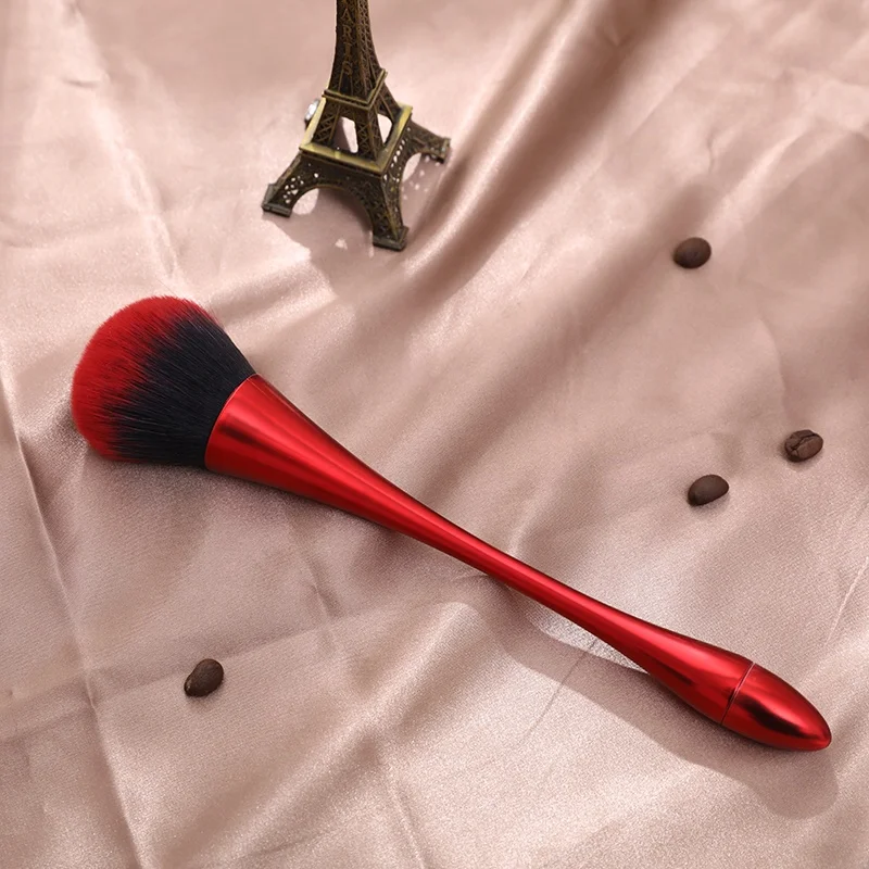 2019 Fangxia Professional Private Label Fiber Hair Plastic Handle Foundation Blush Brush Makeup Brush Nail Mermaid Brush