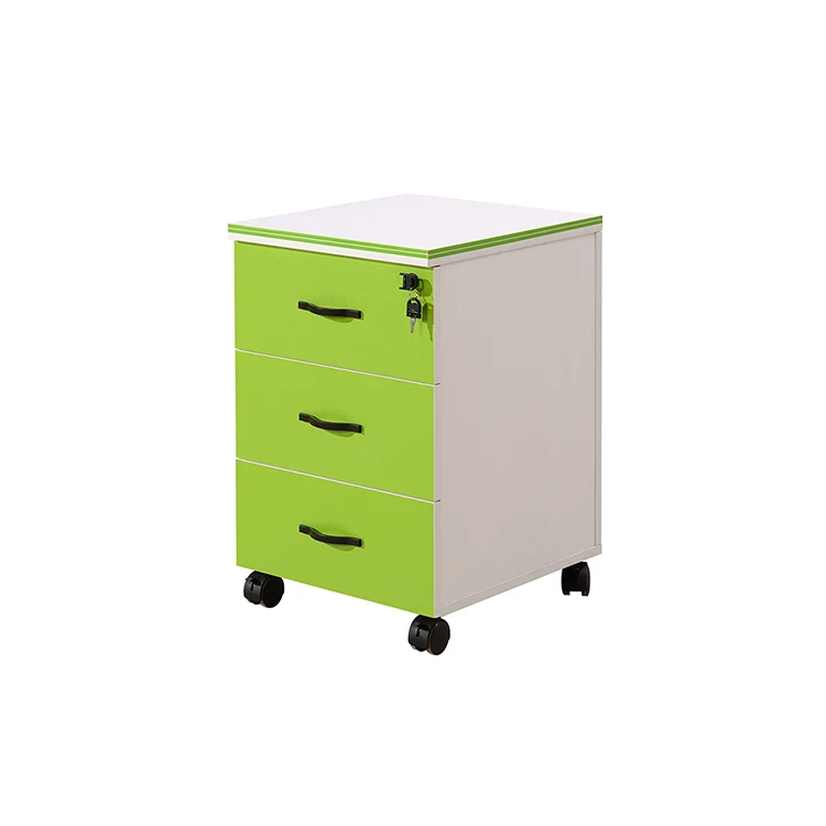 Shisheng Furniture Promotional 3 Drawer Movable Office Storage File Cabinet