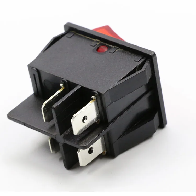 Red Button On/off Double Pole Single Throw Rocker Switch