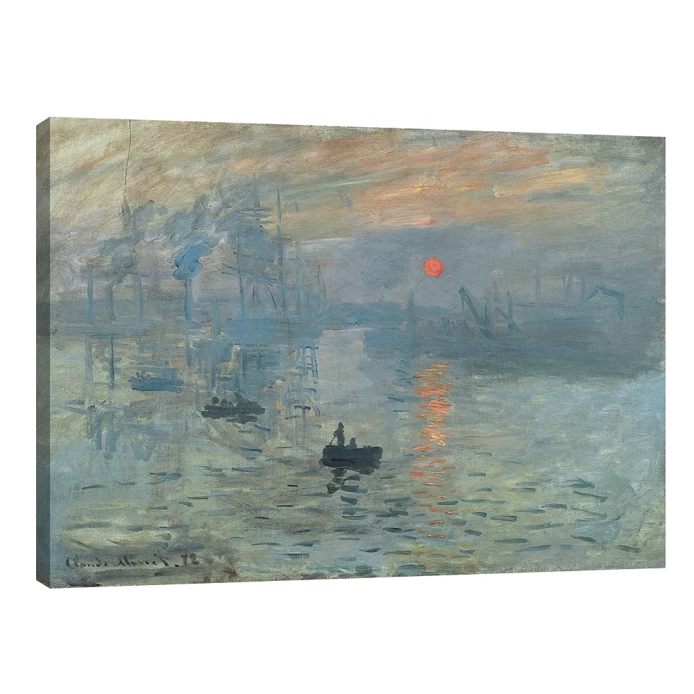 Claude monet oil painting Sunrise impression