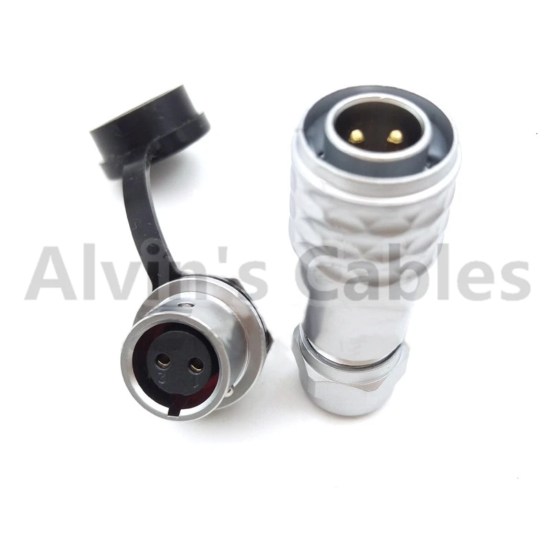 WEIPU SF12 series of metal waterproof connector 2 pin male plugs and female socket IP67 waterproof connector