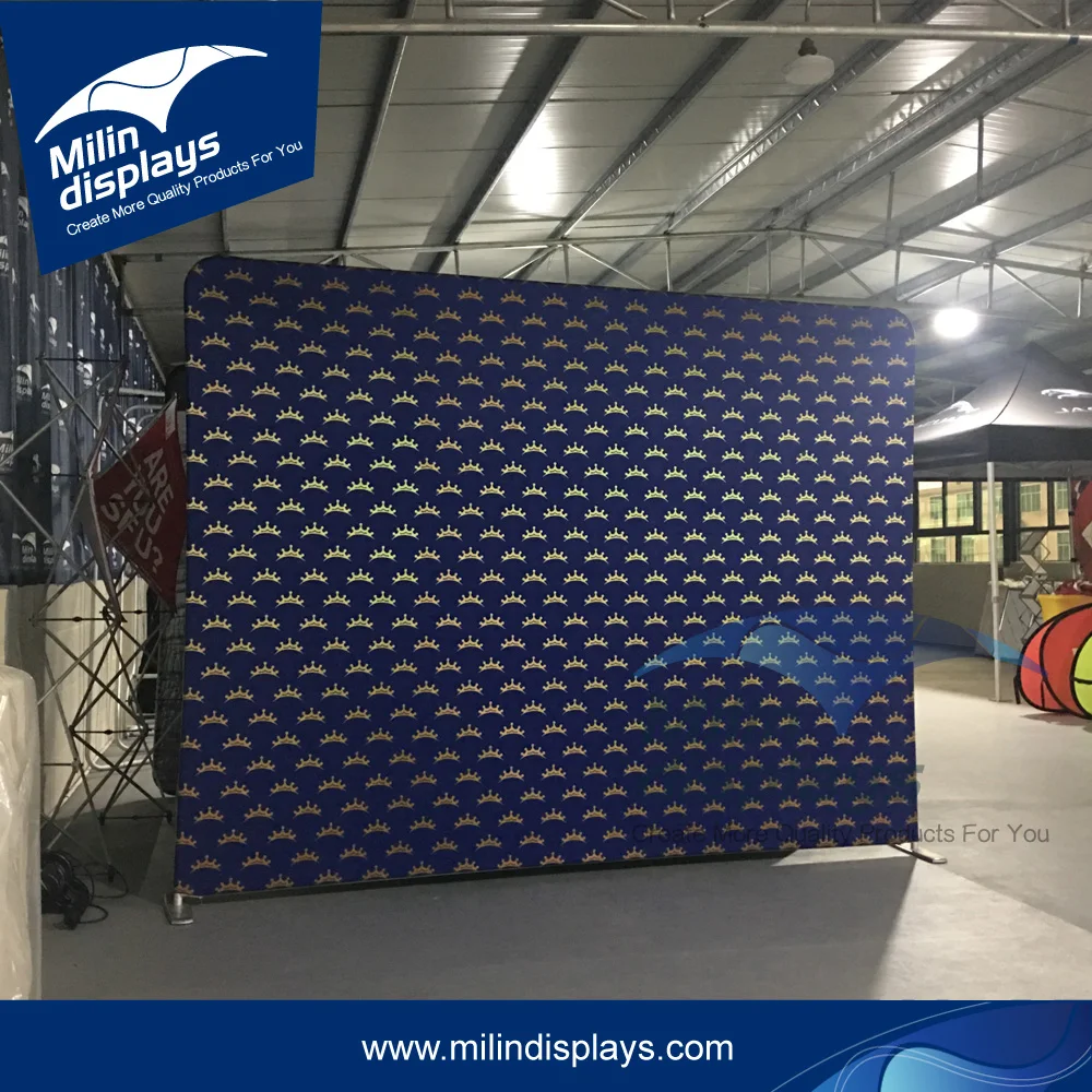 Торговая выставка 8x8 8x10 пользовательская ткань наволочка выставочная стена медиа портативный