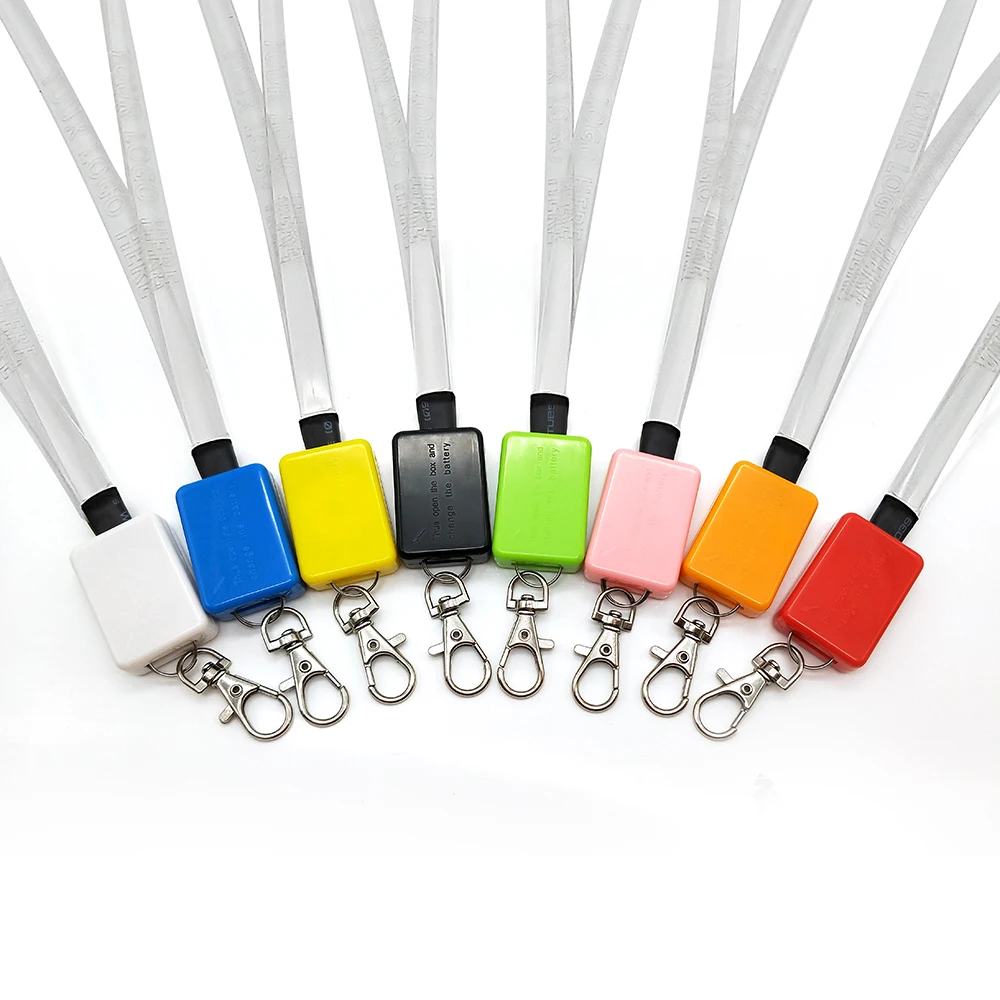 
Newest Product Led Flashing Light Up Logo Led Flashing Lanyard 