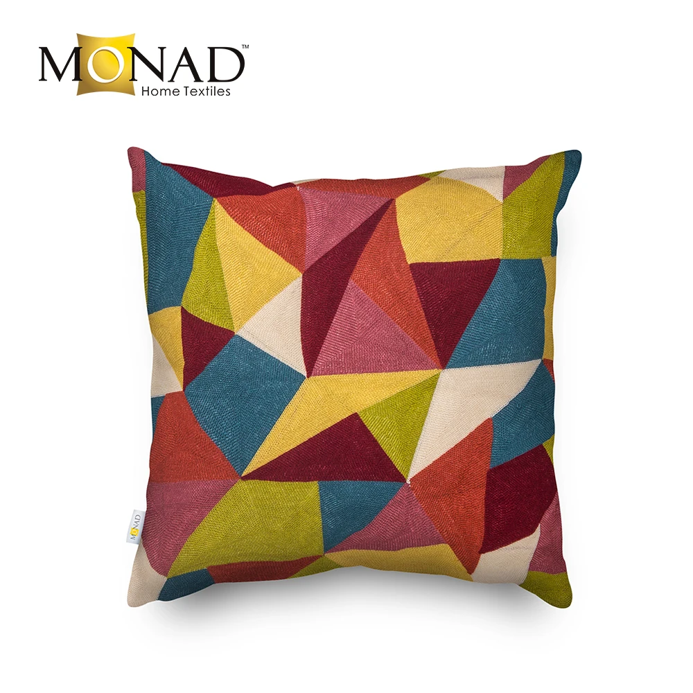 Monad 3d Abstract Anime Painting Craft Embroidery Custom Throw Indian Canvas Adult Body Pillows Covers for Living Room