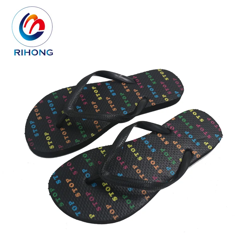 Fashion Printing Anti Slip Bath Nude Beach oem design custom woman summer flip flop