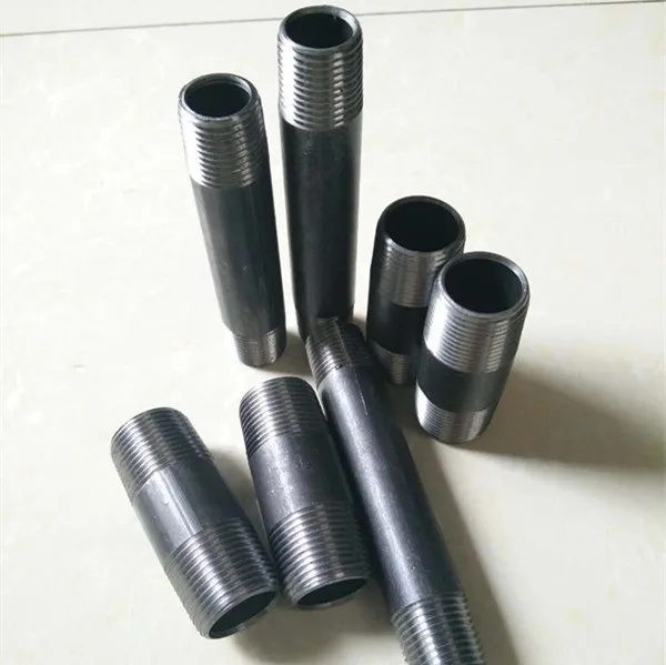 SCH40 3/4 inch and 6 inch long carbon steel gi pipe nipple