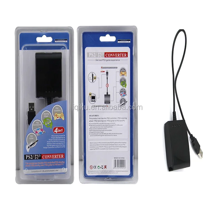 
New USB Adapter Converter Cable For PC/PS2/PS3 Accessories 