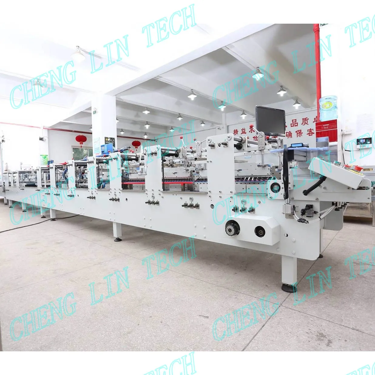 
PP Box Heat Sealing Folding Gluing Machine Auto High Speed Folder Gluer Machine 