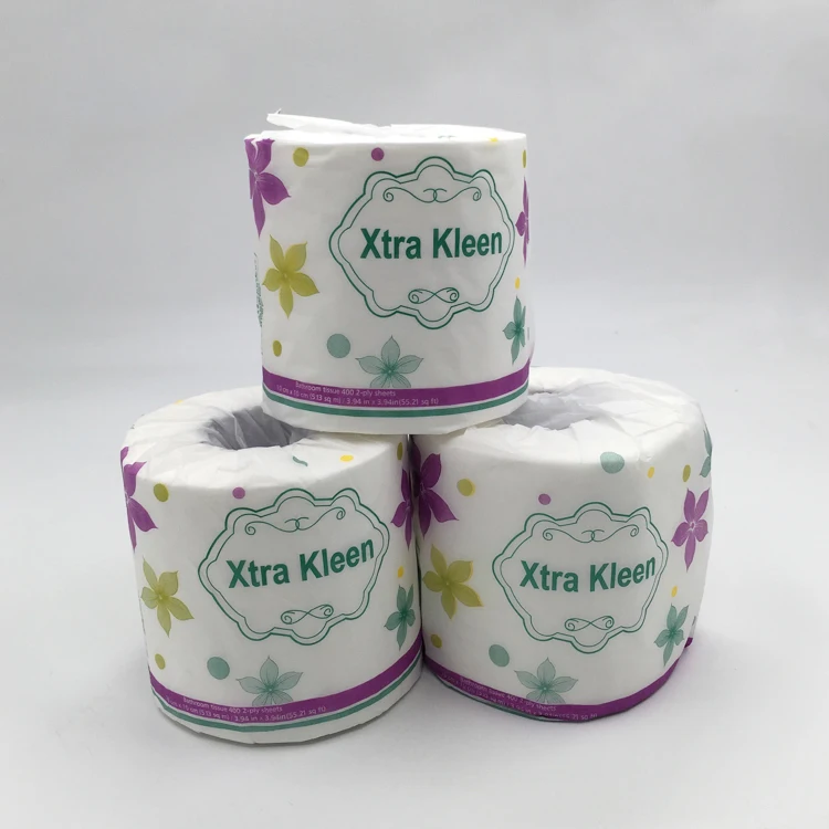 100% Virgin Pulp Toilet Tissue Custom Pattern Bathroom Roll Cheap Toilet Paper