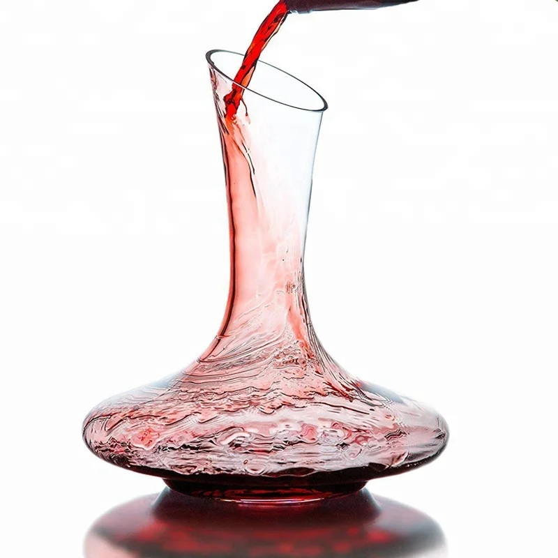 Hand Blown Cheap Clear Wine Accessories Custom Crystal Glass Wine Decanter
