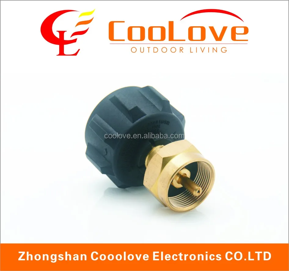 universal brass 1lb propane tank refill adapter