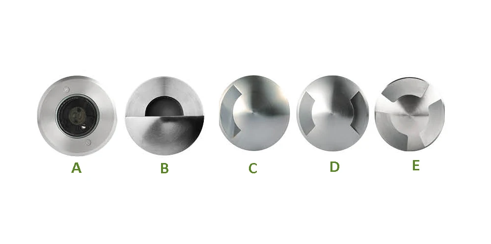 AVT 304 316 Stainless steel recessed  in ground concrete  light LED 12V IP67 IP68   Driveway light