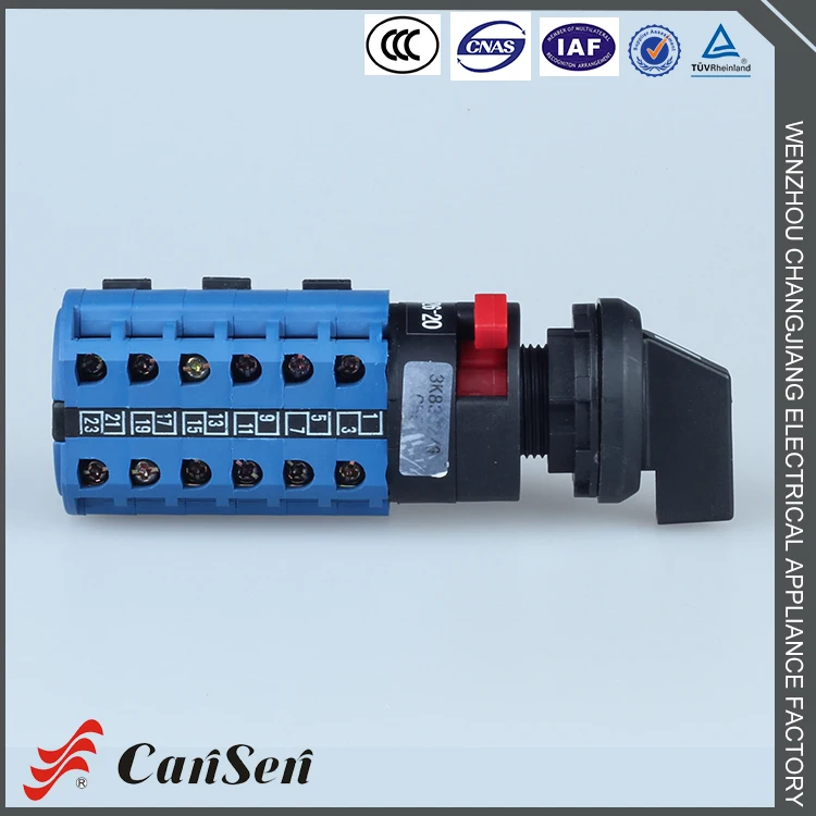 LW26-20 1-10 Профессиональное изготовление дешевые сертификат CE 10 положение поворотного переключателя